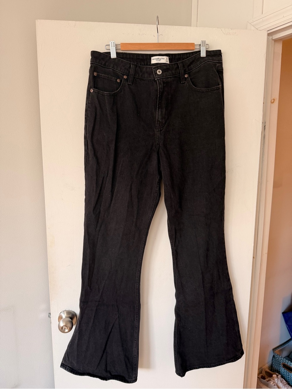 Abercrombie & Fitch Black Flare Jeans